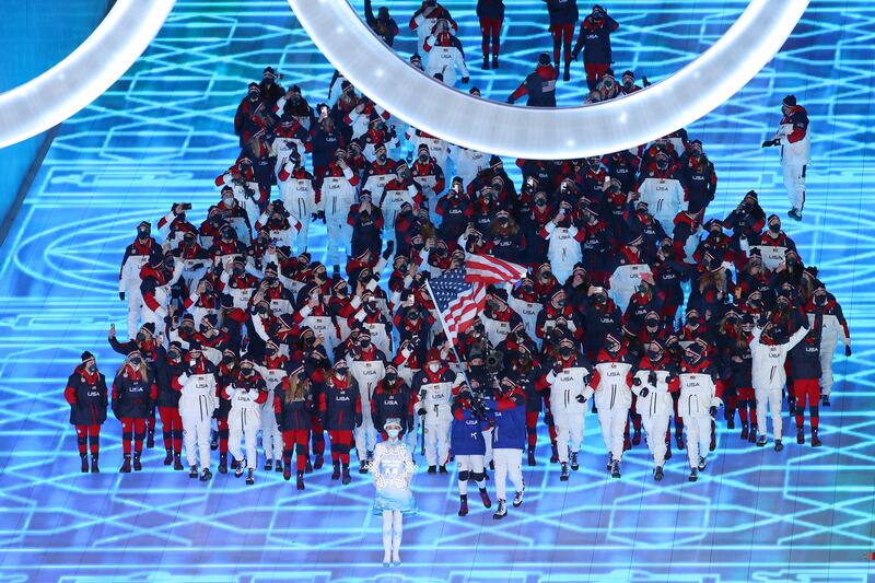 The US sent a delegation of 222 athletes to compete at the 2022 Beijing Olympics. Getty Images