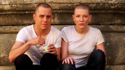Actress Cate Blanchett and her co-star Giovanni Ribisi shaved their heads for the film 'Heaven'. Photo: Miramax