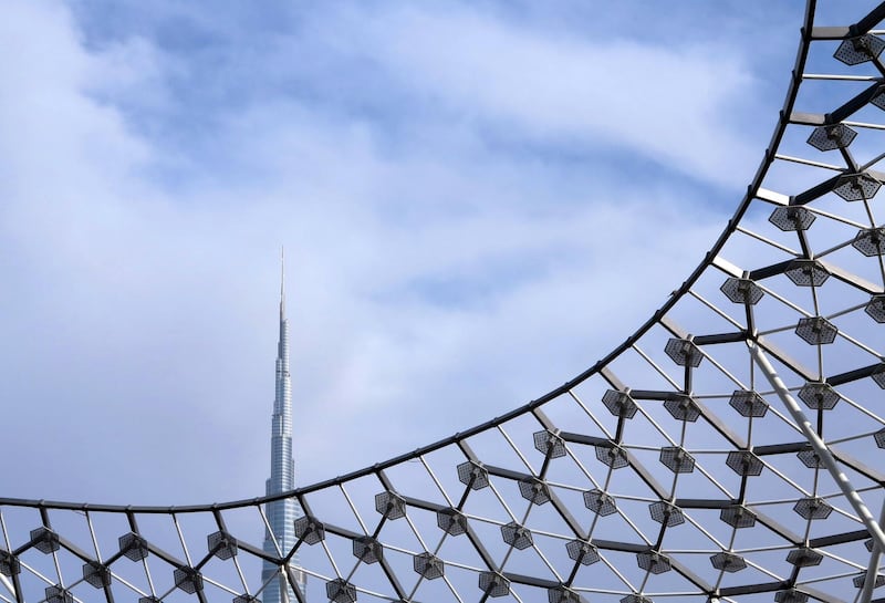 Dubai, United Arab Emirates - April 2, 2016.  The new City Walk against the world's famous Burj Khalifa.  ( Jeffrey E Biteng / The National )  Editor's Note;  Focal Point *** Local Caption ***  JB020416-FPoint01.jpgJB020416-FPoint01.jpg