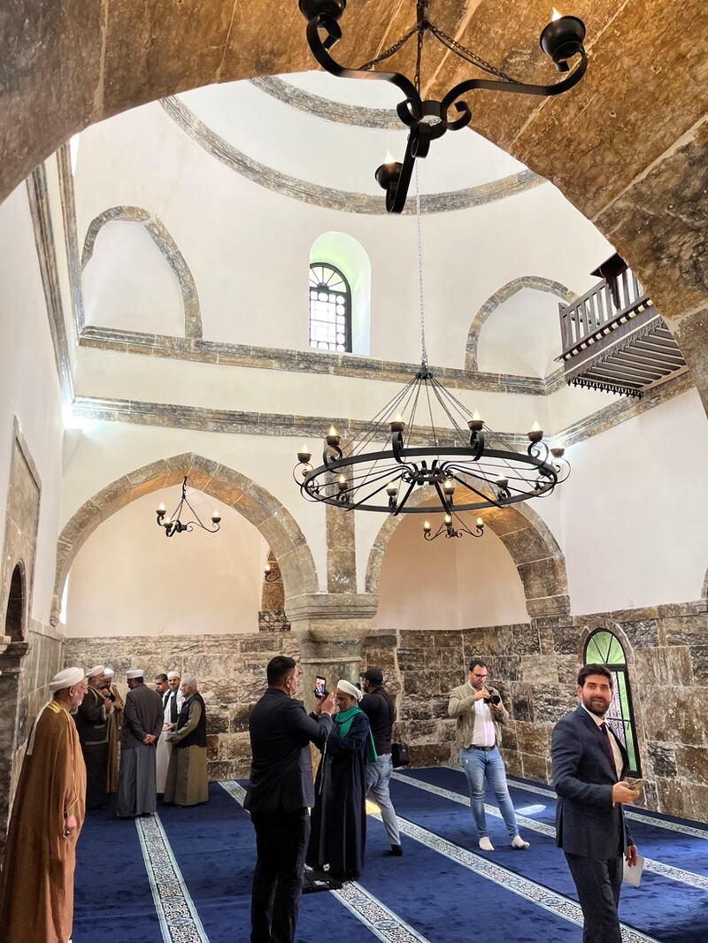 Al Masfi Mosque now takes pride of place among Mosul's historic buildings once more. Photo: Aliph Foundation