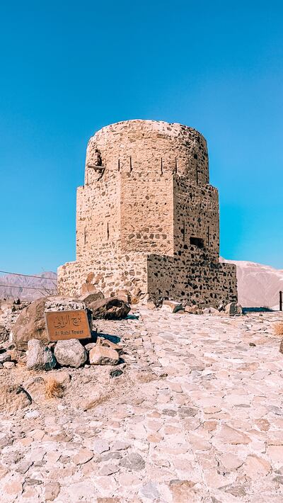 Al Rabi Tower, part of the Al Rabi Mountain Trail in Khor Fakkan. Photo: Nada Badran