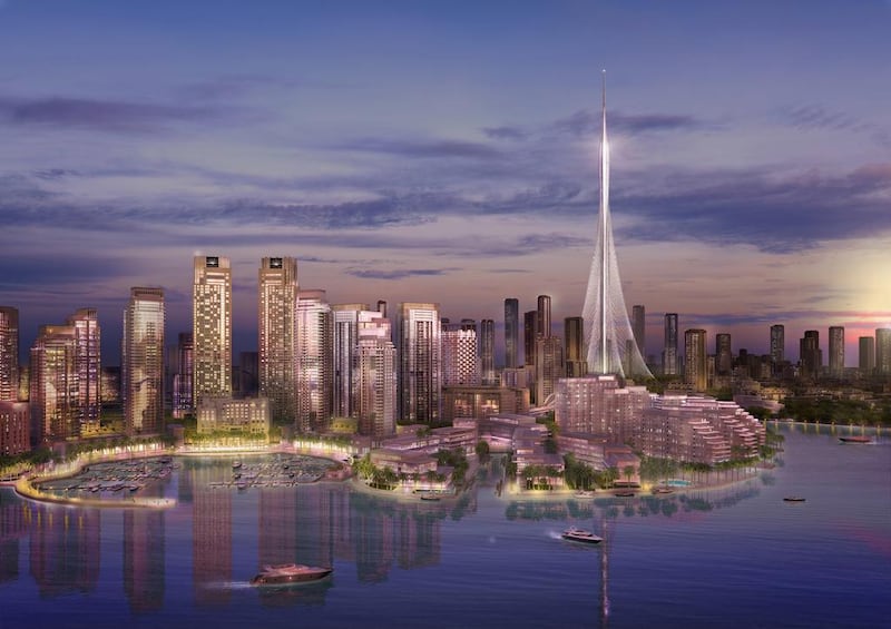 Emaar Properties' Dubai Creek Harbour project is one of the biggest developments currently under construction in Dubai. Renderings courtesy Emaar