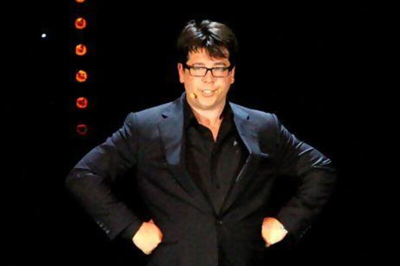 The British comedian Michael McIntyre performs in Dubai. Courtesy Done Events