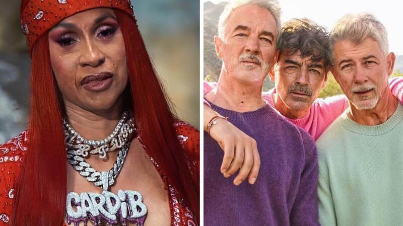 Cardi B and The Jonas Brothers have all fast-forwarded the years with the ageing FaceApp filter. Instagram / Twitter 