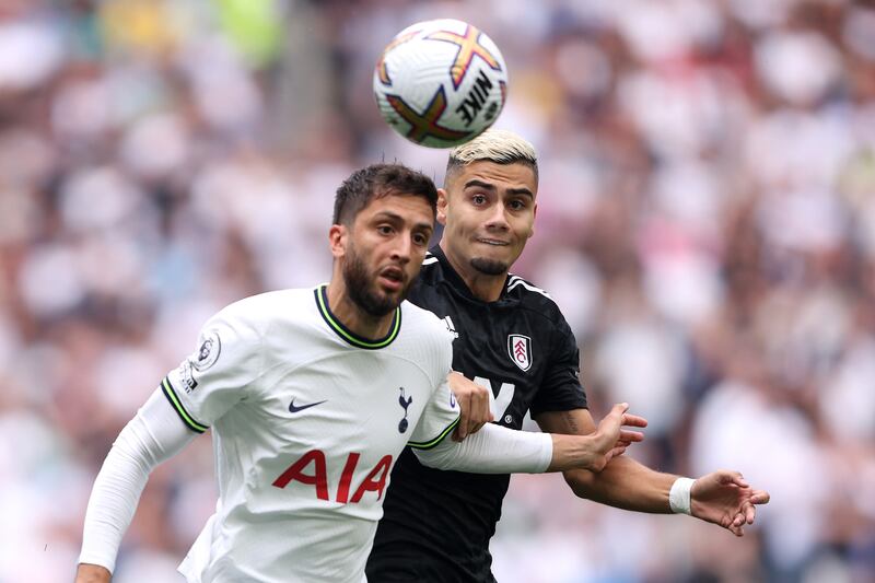 Rodrigo Bentancur – 6. The former Juventus man settled Tottenham’s midfield, which allowed the attacking players to apply constant pressure on the Fulham defence. Booked. Getty