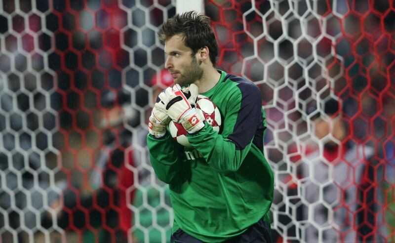 MUNICH, GERMANY - APRIL 12:  Champions League 04/05, Muenchen, 12.04.05; FC Bayern Muenchen - FC Chelsea London; Petr CECH/Chelsea  (Photo by Vladimir Rys/Bongarts/Getty Images)