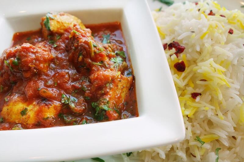 Afghan chicken with tomato at Nolu's cafe. Delores Johnson / The National