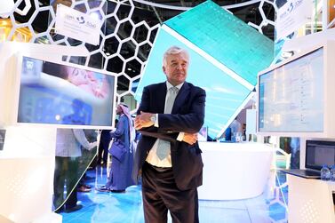 Dr Gareth Goodier, CEO of Seha, at the Arab Health conference held at Dubai World Trade Centre in January. Pawan Singh / The National