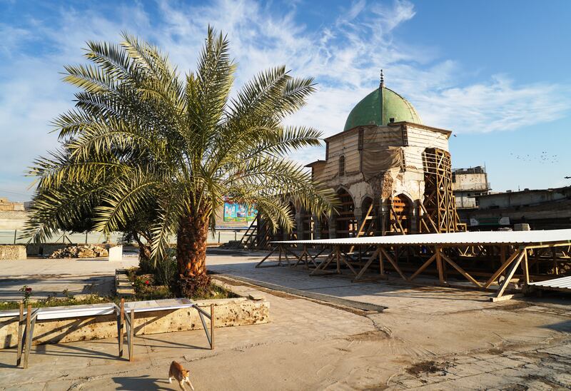 Al Nuri mosque, in Iraq's Mosul, is being reconstructed as part of a $50 million rehabilitation project. Getty Images