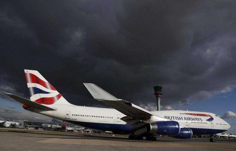 A British Airways aircraft at Heathrow Airport. The German carrier expects the UK aviation sector to get a tough ride from EU governmentsover the decision to leave the bloc. Stefan Wermuth / Reuters