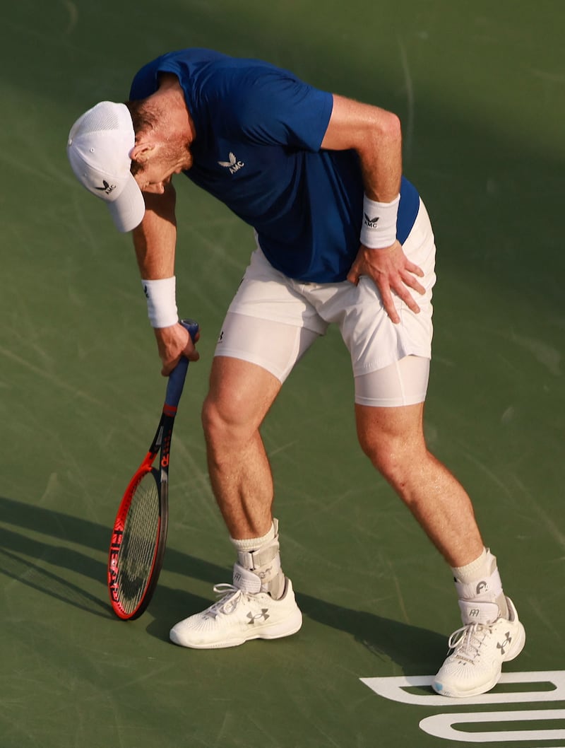 Andy Murray during his game against France's Ugo Humbert. Reuters