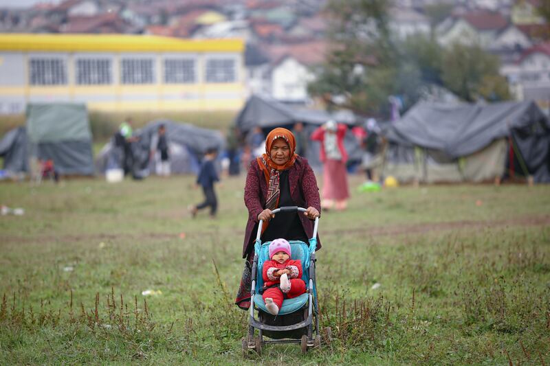 Aid workers say the migrants refuse to move into official camps so they are able to keep as close to the Croatian border as possible.