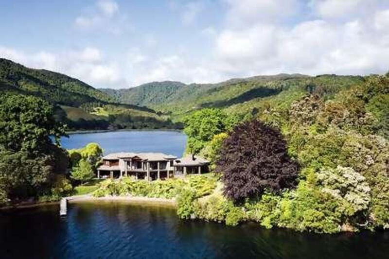 The Lake Okareka lodge in New Zealand.