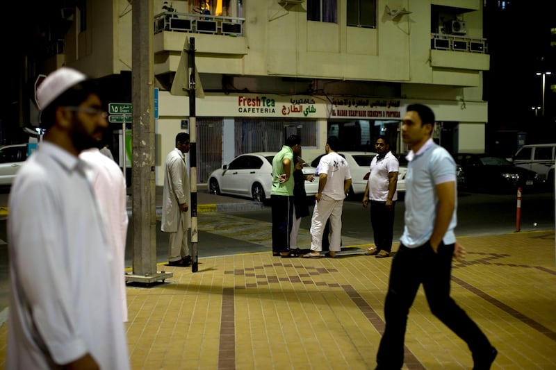 Abu Dhabi, United Arab Emirates, July 10, 2013:    Muslims leave after morning prayers on the first day of the Holy month of Ramadan at the Al Haj Abdul Khaleq Abdulla Al Khoury Mosque in the Madinat Zayed area of Abu Dhabi on July 10, 2013. Christopher Pike / The National