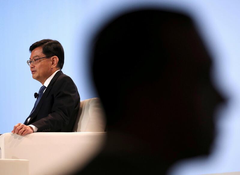 FILE PHOTO: Singapore's Finance Minister Heng Swee Keat attends a UBS client conference in Singapore, January 14, 2019. REUTERS/Feline Lim/File Photo