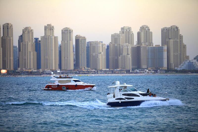 Pictured, Jumeirah Beach Residence. To be eligible for either the residence permit or visa, properties must be valued at more than Dh1 million.  Sarah Dea / The National


