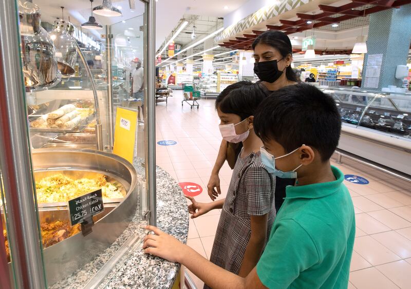Young Eid Al Adha shoppers at Lulu Hypermarket in Khalidiyah Mall, Abu Dhabi.