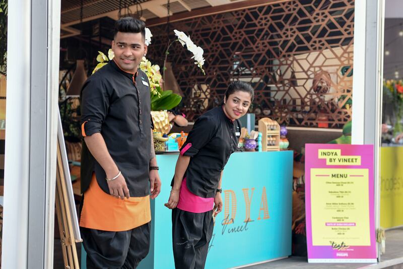 The Indya by Vineet stall at Taste of Dubai 