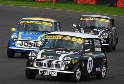 When not working round the clock, Dr Shahrabani can often be found at the wheel of his classic Austin 1275 Mini Cooper racing around circuits such as Silverstone and Brands Hatch. Photo: Ahmed Shahrabani