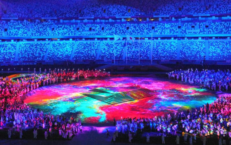 The closing ceremony at the Olympic Stadium, Tokyo, August 8. Photo: Getty