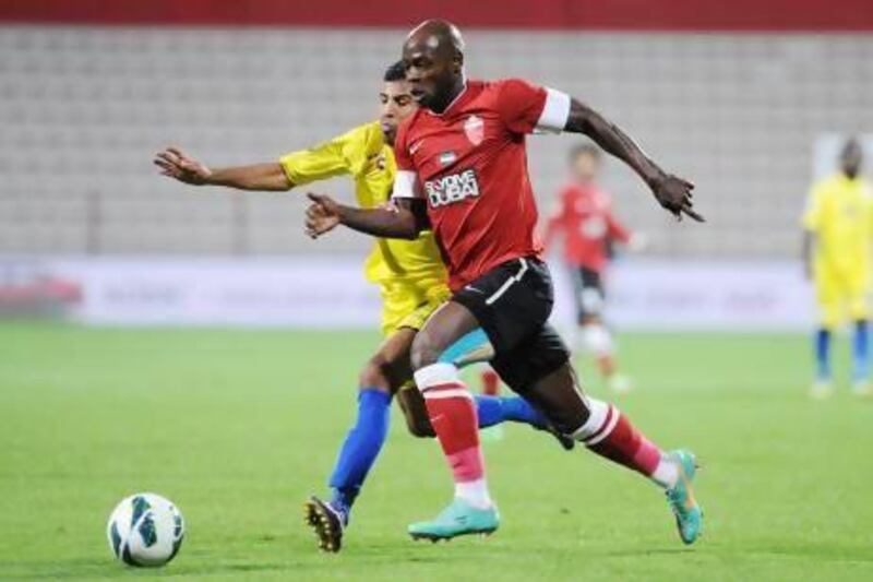 Dubai, United Arab Emirates-December 15, 2012; Etisalat Pro League - Al Ahli vs Al Dafra at Sheikh Rashid Stadium Dubai . (Afsal Sham/Al Ittihad)