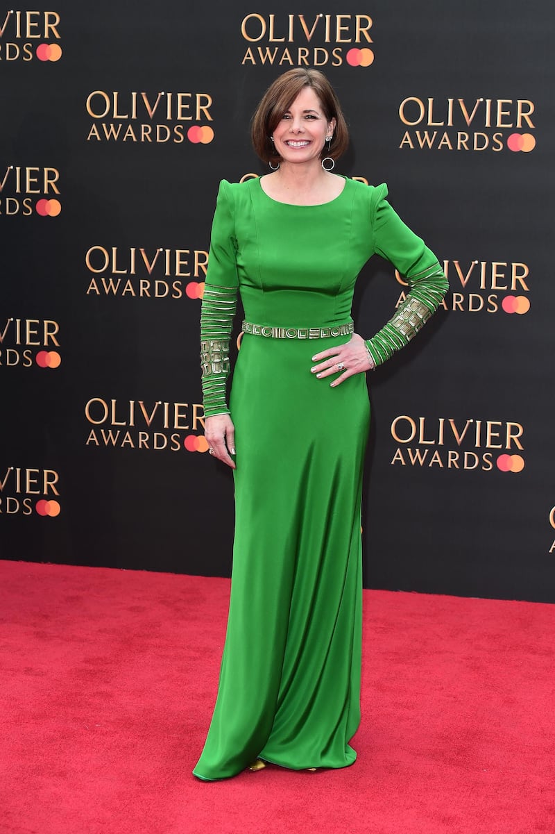 Dame Darcey Bussell arrives at the Olivier Awards at the Royal Albert Hall on April 7, 2019. Getty Images