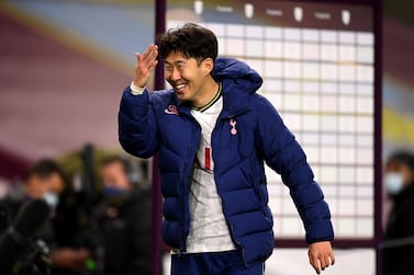 Tottenham Hotspur's Son Heung-min after the Premier League match at Turf Moor, Burnley. PA Photo. 