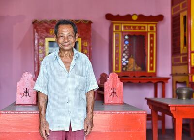 Choonghee Dong Thien Haue temple was empty except for its caretaker. Photo: Ronan O'Connell