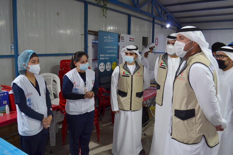 ERBIL, 27th May, 2021 (WAM) -- The Emirates Red Crescent has launched the first phase of a vaccination programme to inoculate 15,000 Syrian refugees and Iraq displaced persons in Iraqi Kurdistan refugees camps with COVID-19 Sinopharm. Wam