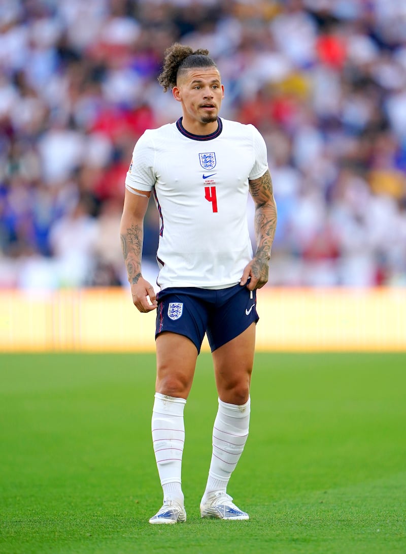 England and Manchester City midfielder Kalvin Phillips has been sidelined due to a shoulder problem but could return before the Qatar World Cup. PA
