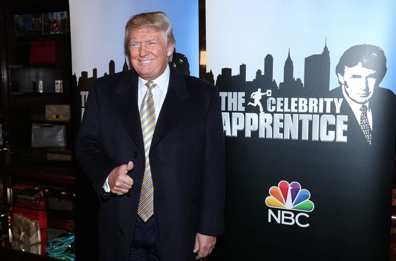 NEW YORK, NY - JANUARY 20: Donald Trump attends "Celebrity Apprentice" Red Carpet Event at Trump Tower on January 20, 2015 in New York City.   Rob Kim/Getty Images/AFP