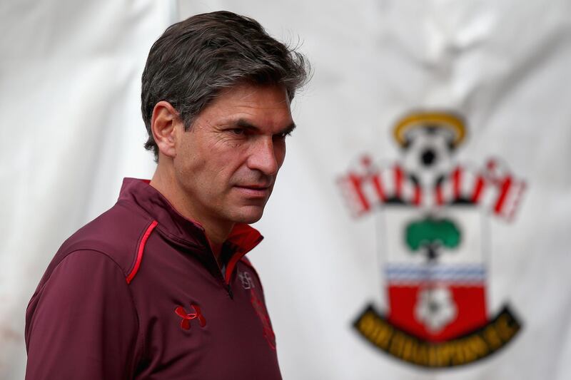 FILE: Mauricio Pellegrino sacked as manager of Southampton. SOUTHAMPTON, ENGLAND - AUGUST 12:  Mauricio Pellegrino manager of Southampton FC looks on prior to the Premier League match between Southampton and Swansea City at St Mary's Stadium on August 12, 2017 in Southampton, England.  (Photo by Charlie Crowhurst/Getty Images)