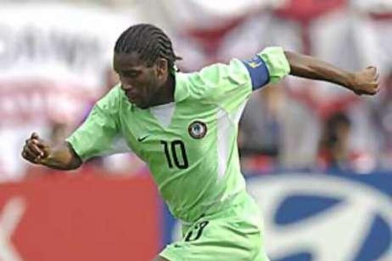 Jay-Jay Okocha loved nothing more than to dribble through opposing defences.