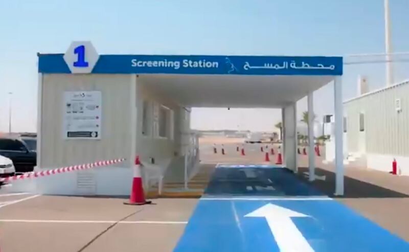 Seha operated Covid-19 drive-through testing centres in Al Dhafra.