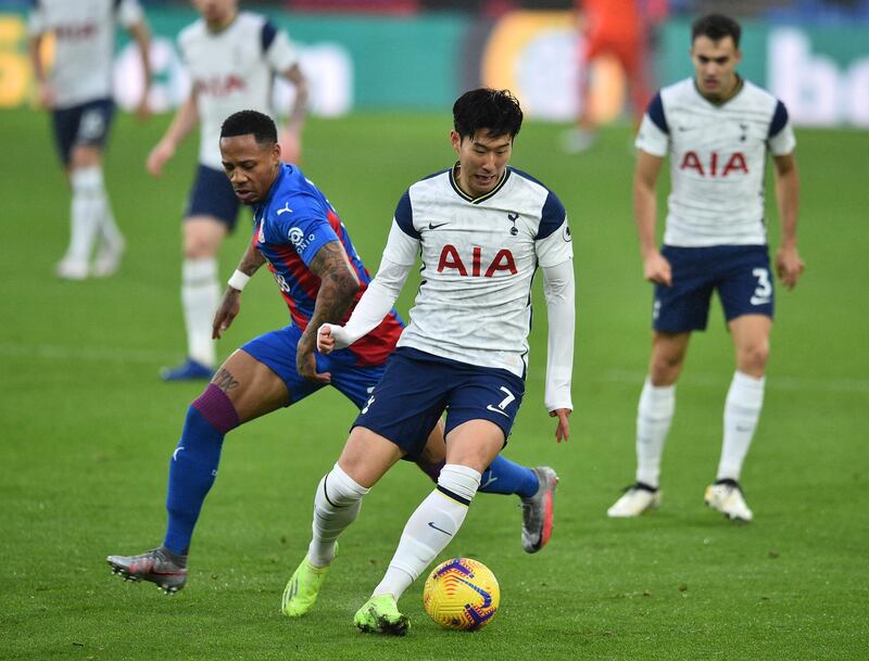Son Heung-min - 6: Got the assist for Harry Kane’s goal and was a threat to Palace with but faded into the background for large periods of the second half. EPA
