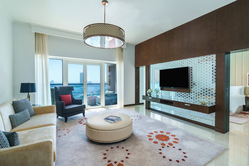 A senior suite at Rixos Marina Abu Dhabi