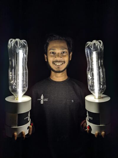 Liter of Light's lighting solutions are also open-source, meaning the technology is easily accessible on its website and taught at workshops. Photo: Liter of Light