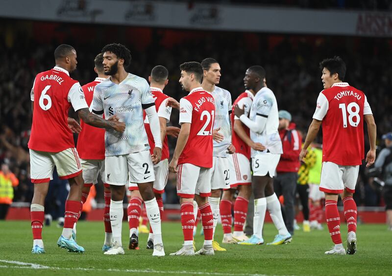 SUBS: Kieran Tierney (Odegaard 82') - N/R The Scot slotted into the defence as Arsenal worked hard to secure the points. EPA