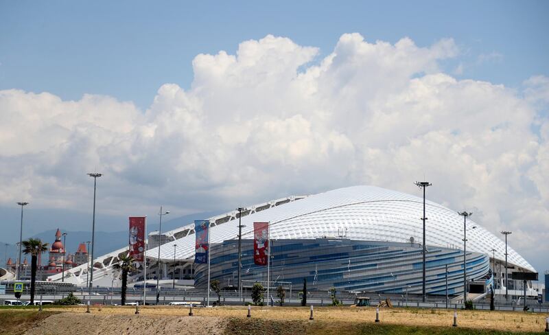 The Fisht Stadium will host six World Cup matches, including one quarter-final. EPA