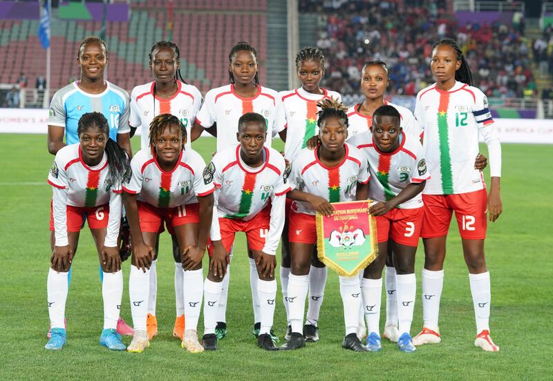 Burkina Faso's players.