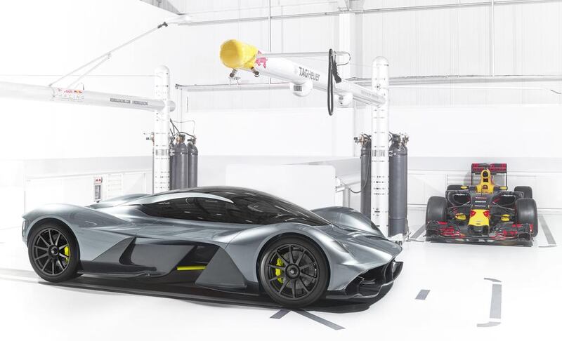 The AM-RB 001 hypercar, a collaboration between Aston Martin and Red Bull, will make its European debut at the Geneva international Motor Show. Courtesy : Aston Martin