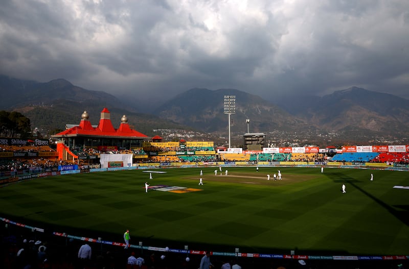 General view of the ground during Day 1 in Dharamshala. Reuters
