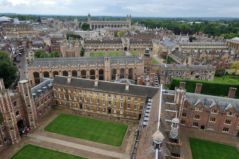 A general view of Cambridge University buildings. PA