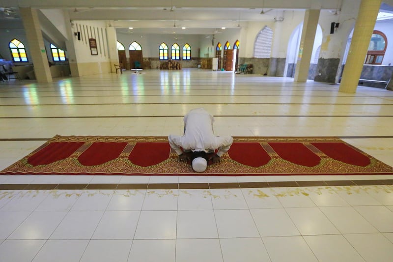 A Sri Lankan Muslim Moulavi prays at the almost deserted Mosque during the Muslim holy month of RamadanÂ during an island-wide curfewÂ due to the coronavirus pandemic in Colombo , Sri Lanka. Muslims around the world celebrate the holy month of Ramadan, by praying during the night time and abstaining from eating, drinking, and sexual acts during the period between sunrise and sunset. Ramadan is the ninth month in the Islamic calendar and it is believed that the revelation of the first verse in Koran was during its last 10 nights.  EPA