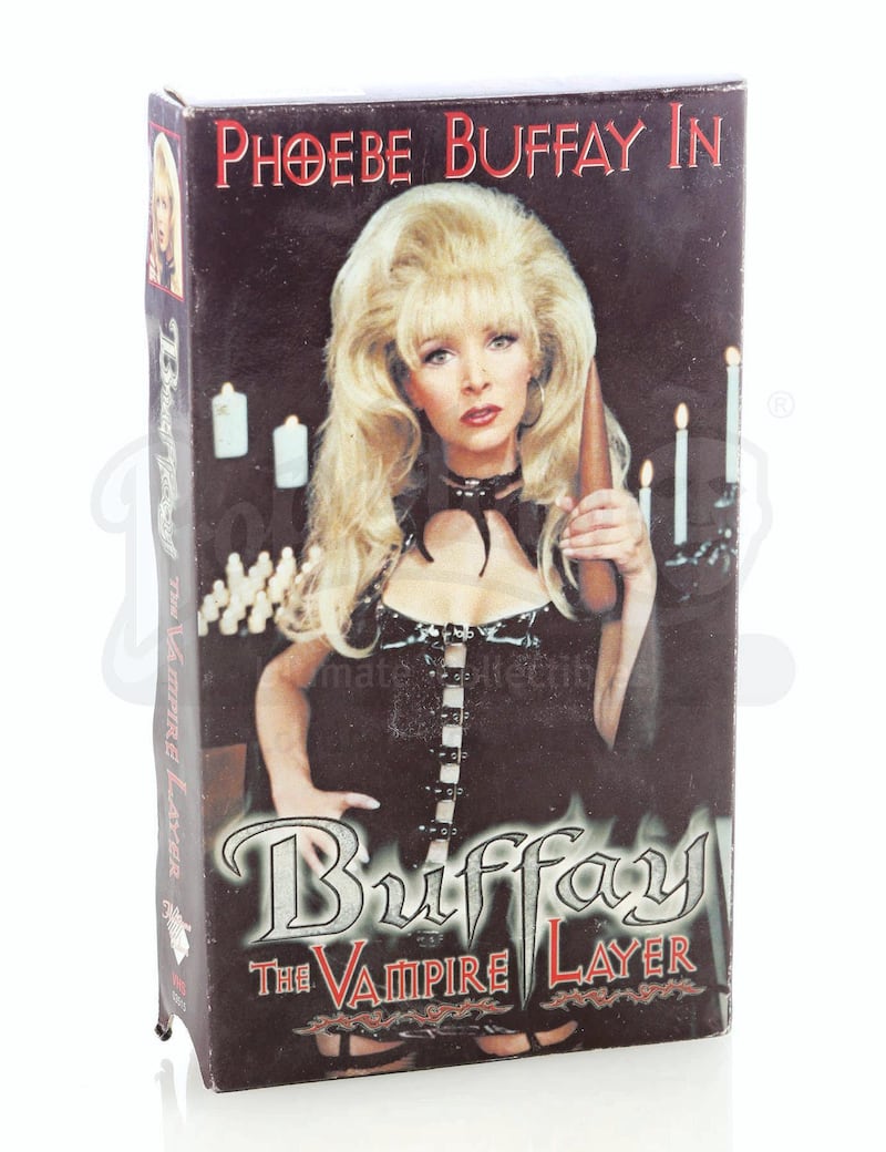 'Buffay the Vampire Layer' VHS Tape with Cardboard Cover. Courtesy Prop Store