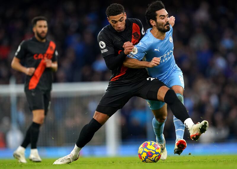 Ben Godfrey - 7: Some timely interceptions as City probed for opening goal and did well generally against the usual dizzying movement and passing of Pep Guardiola’s team. PA