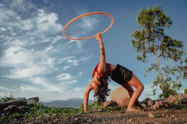 Indian hula hoop instructor Eshna Kutty went viral with her sari flow video in 2020. Arsh Grewal