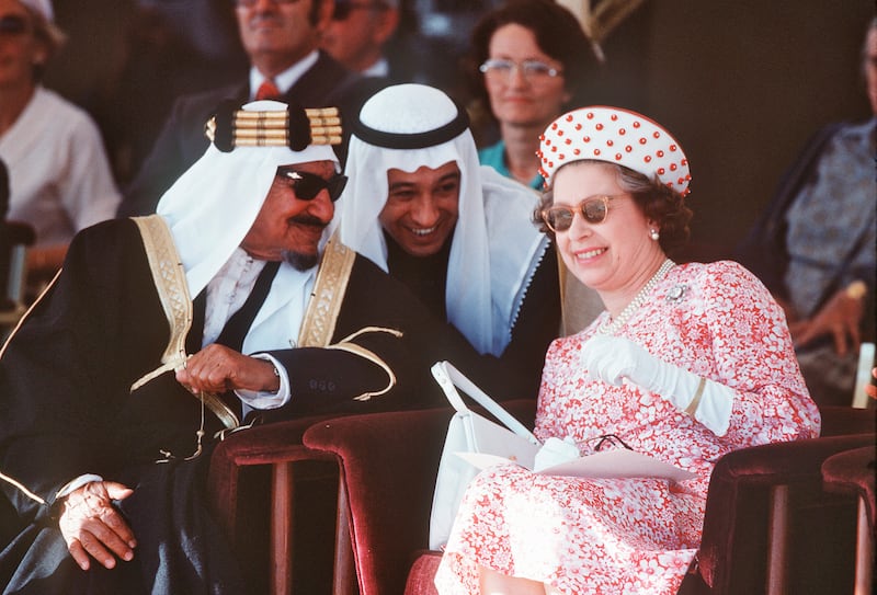 The queen in Kuwait during her tour of the Gulf in 1979. Getty