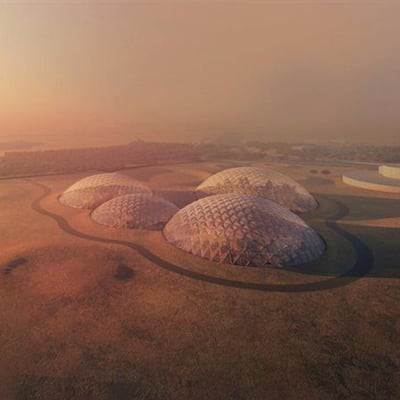 Bjarke Ingels, another Danish space design firm, had proposed a design for the UAE's Mars simulation city. The Saga Space Architects, however, offer a portable space home. Courtesy: Bjarke Ingels 