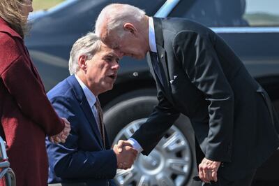 US President Joe Biden meets Texas Governor Greg Abbott in Uvalde this week. Both leaders have opposing views on gun control. AFP